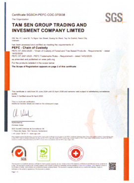 Certification FSC COC for Wood Pellets
